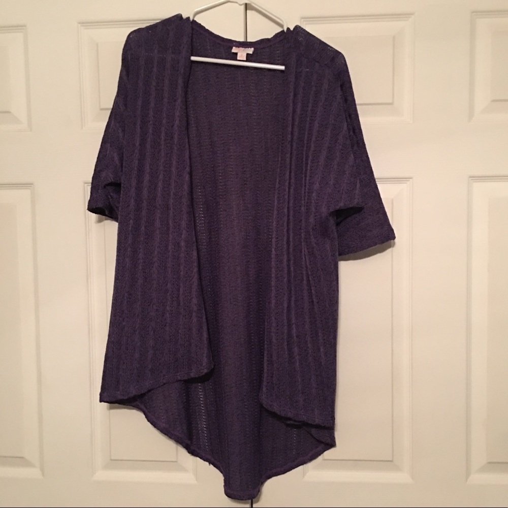 Small Lularoe Lindsay-Solid Purple-EUC
